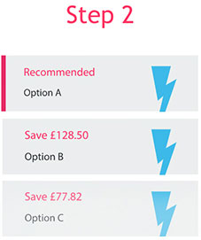Step 2 compare heating offer